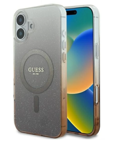 Picture of Guess IML Glitter Gradient MagSafe Back Case for Apple iPhone 16
