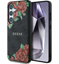 Изображение Guess Leather 4G Flowers Print Metal Classic Logo MagSafe Case for Samsung Galaxy S25