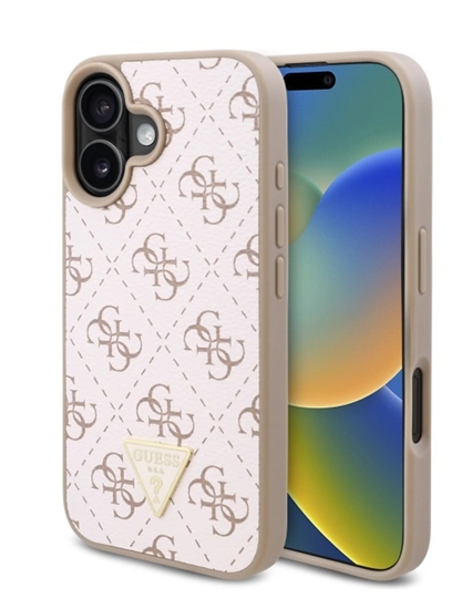 Picture of Guess New 4G Triangle Back Case for Apple iPhone 16