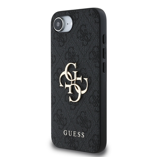 Picture of Guess PU 4G Metal Logo Case for Apple iPhone 16e