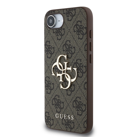 Picture of Guess PU 4G Metal Logo Case for Apple iPhone 16e