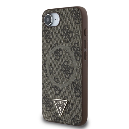 Attēls no Guess PU 4G Strass Triangle Metal Logo Case for Apple iPhone 16e