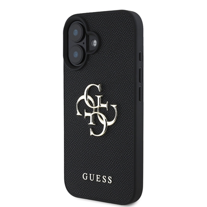 Attēls no Guess PU Grained 4G Metal Logo Case for Apple iPhone 16