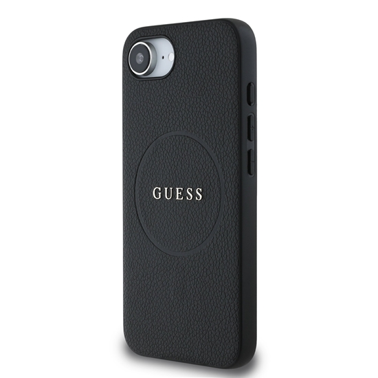 Picture of Guess PU Grained Classic Logo MagSafe Case for Apple iPhone 16e