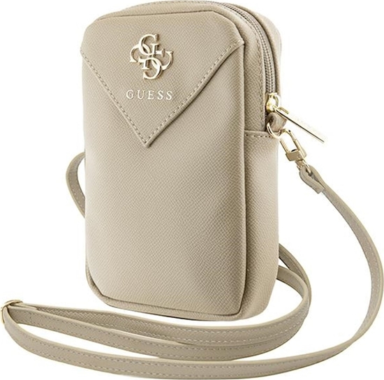 Picture of Guess Torebka Guess GUWBZPGSTEGD Zip Triangle 4G zoty/light gold