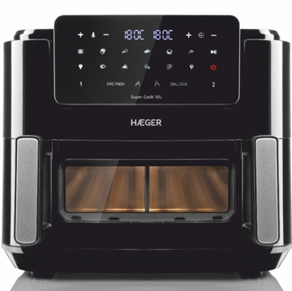 Attēls no Haeger AF-D10.010A Super Cook Digital Air Fryer 10L ( 2 x 5L ) 2600W