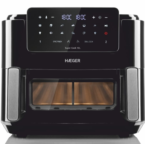 Picture of Haeger AF-D10.010A Super Cook Digital Air Fryer 10L ( 2 x 5L ) 2600W