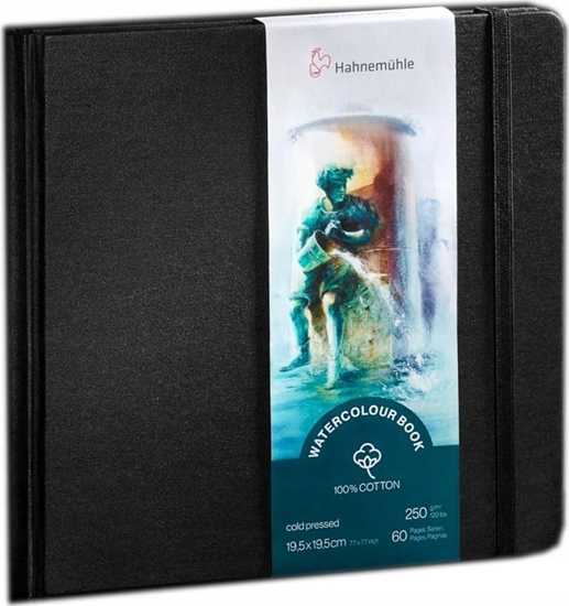 Picture of Hahnemühle Watercolour Book 250g 100% Cotton 19,5x19,5cm 60 Pages