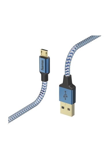 Изображение Hama 00178289 Cable USB 1,5 m USB 2.0 USB A Micro-USB B Blue