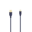 Attēls no Hama 00200635 Flexi-Slim USB-C Cable 0.75m Blue Depths