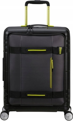 Attēls no Hama 149417 A185 WALIZKA AMERICAN TOURISTER HELLO CABIN SPINNER 55/20 EXP COATED BLACK/LIME
