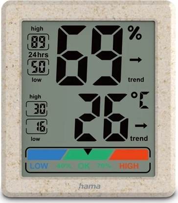Picture of Hama Thermometer and Hygrometer Ponza, digital for indoor 222227
