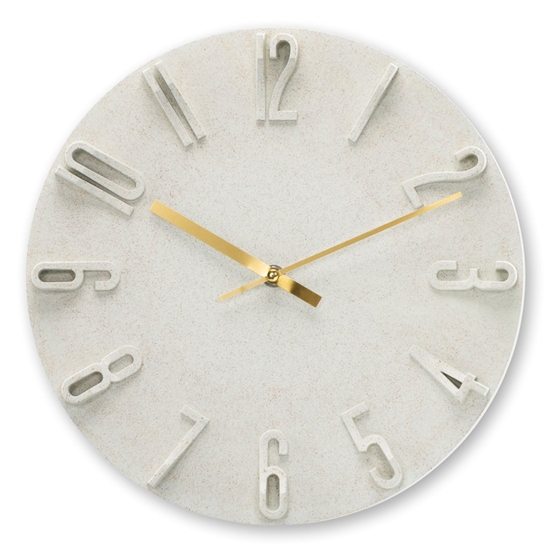 Picture of Hama Wall Clock Korfu beige 30cm 3D digits                 185880
