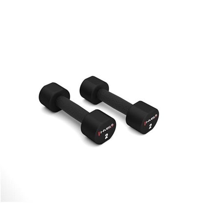 Attēls no Hanteles HPT02 2 x 2 KG POLYURETHANE DUMBBELLS TPU HMS