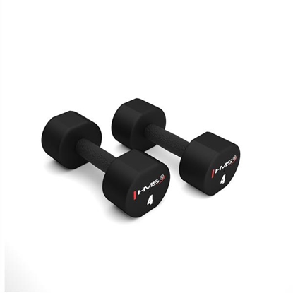 Attēls no Hanteles HPT04 2 x 4 KG POLYURETHANE DUMBBELLS TPU HMS