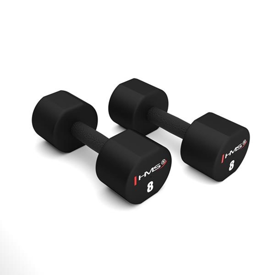 Picture of Hanteles HPT08 2 x 8 KG POLYURETHANE DUMBBELLS TPU HMS