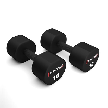 Picture of Hanteles HPT10 2 x 10 KG POLYURETHANE DUMBBELLS TPU HMS