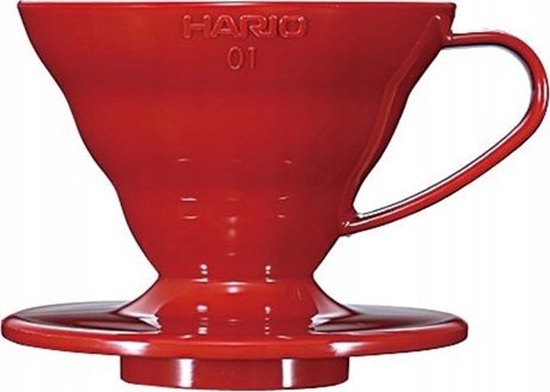Изображение Hario Hario ceramiczny Drip V60-01 Czerwony