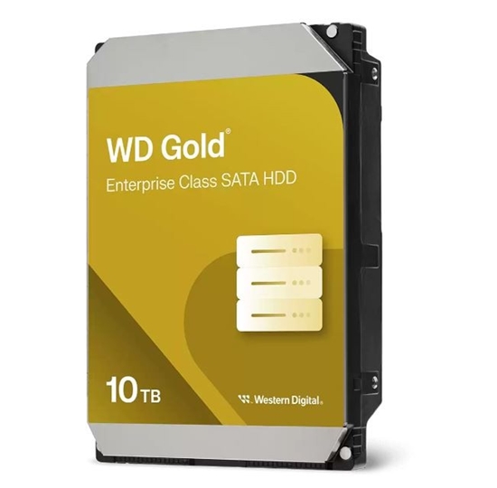 Изображение HDD|WESTERN DIGITAL|Gold|10TB|SATA 3.0|256 MB|7200 rpm|3,5"|WD103KRYZ