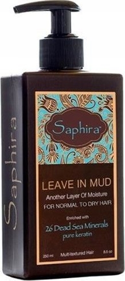 Picture of Health and Beauty Saphira Leave In Mud nenuplaunamas kondicionierius plaukams su Negyvosios jros mineralais, 250 ml