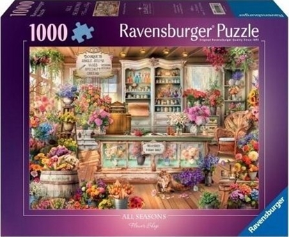 Изображение Heye Puzzle 1000 Kot w kwiaciarni