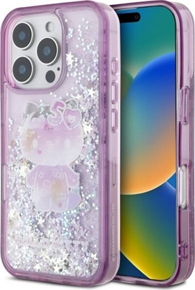 Picture of Hello Kitty Hello Kitty HKHCP16XL50PPU iPhone 16 Pro  Max 6.9" fioletowy/purple hardcase Liquid Glitter 50TH Anniversary Party
