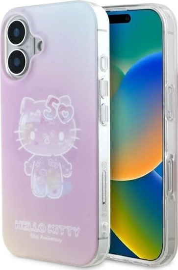 Picture of Hello Kitty Hello Kitty HKHMP16SH50AP iPhone 16 6.1" pink/pink hardcase IML 50TH Anniversary Magsafe