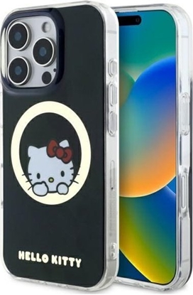 Attēls no Hello Kitty Hello Kitty HKHMP16XHSWKK iPhone 16 Pro Max 6.9" black/black hardcase IML Sweet Kitty Magsafe
