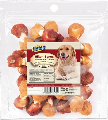 Picture of Hilton HILTON Przysmak kostki z kaczk i kurczakiem dla psa500g