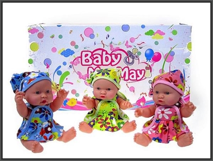 Изображение Hipo Lalka bobas w chustce na gowie 25cm z dwikiem (HLH32)