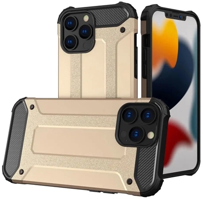 Attēls no Hybrid Armor pancerne hybrydowe etui pokrowiec iPhone 13 Pro zoty