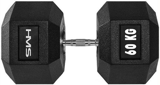 Picture of HMS hantel Hex Pro gumowany 1 x 60 kg