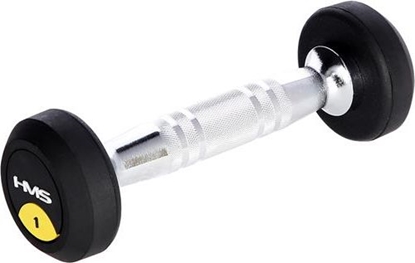 Attēls no HMS hantel HG PRO gumowany 1 x 1 kg