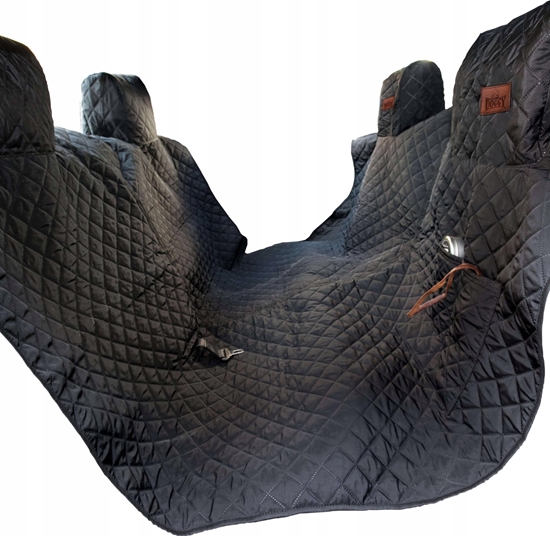 Picture of Hobbydog 160 POKROWIEC SAMOCHODOWY  Z RZEPEM CZARNY