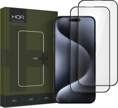 Изображение Hofi SZKO HARTOWANE HOFI GLASS PRO+ 2-PACK IPHONE 16 BLACK