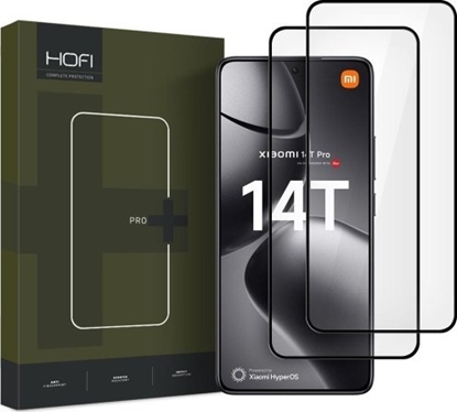 Attēls no Hofi Szko hartowane Hofi Glass Pro+ Xiaomi 14T / 14T Pro Black [2 PACK]