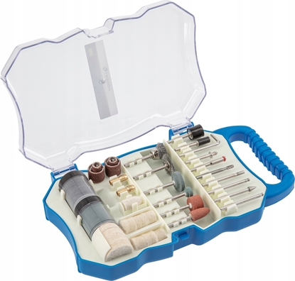 Attēls no Högert Technik HOGERT KOMPLET AKCESORIÓW ZAPASOWYCH DO MINI SZLIFIERKI 72szt.