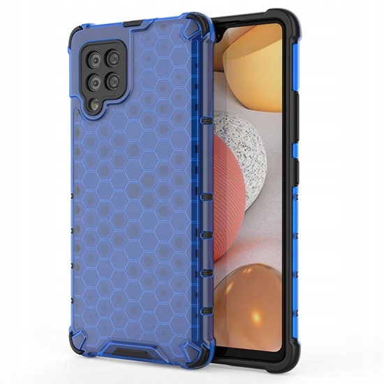 Picture of Honeycomb etui pancerny pokrowiec z elow ramk Samsung Galaxy A42 5G niebieski