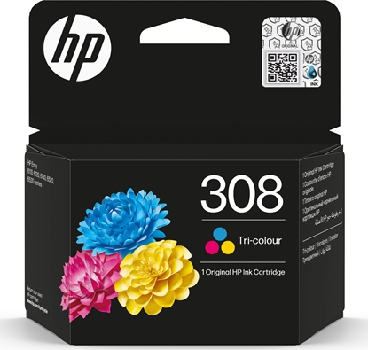 Attēls no HP 308 Tri-color Original Ink Cartridge