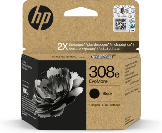 Picture of HP 308e EvoMore (7FP22UE) Ink Cartridge, Black