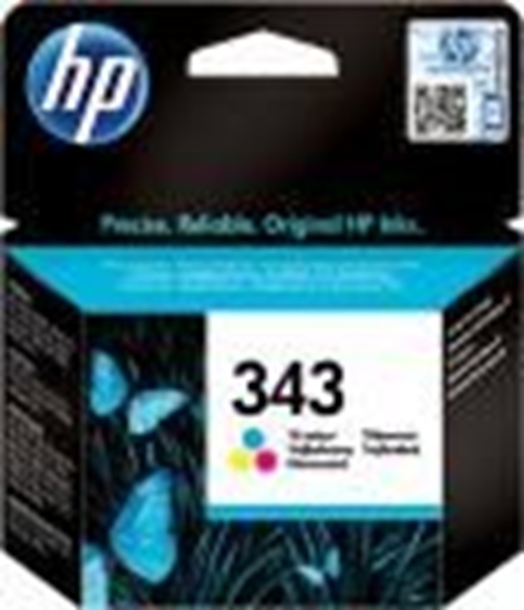 Picture of HP 343 original ink cartridge tri-colour