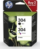Picture of HP 3JB05AE ink cartridges black/3 colors No. 304