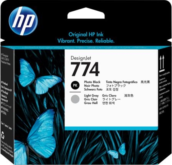 Picture of HP 774 Photo Black/Light Gray DesignJet Printhead