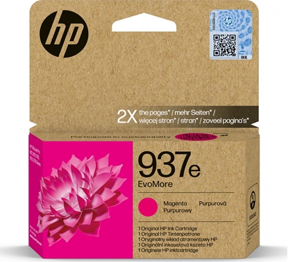 Изображение HP EvoMore 4S6W7NE ink cartridge magenta No. 937e
