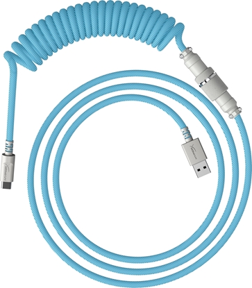 Attēls no HP HyperX USB-C Coiled Cable Light Blue