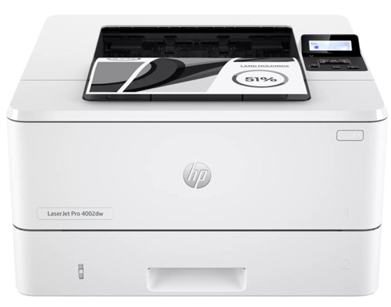 Изображение HP LaserJet Pro 4002dw Printer, Black and white, Printer for Small medium business, Print, Two-sided printing; Fast first page out speeds; Compact Size; Energy Efficient; Strong Security; Dualband Wi-Fi