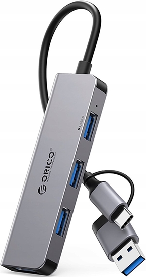 Picture of Orico Orico YSA5-U3 USB-A/USB-C Hub Docking Station 3x USB-A 2.0 + 1x USB-A 3.0 - Gray