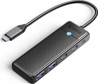 Attēls no Orico Hub USB-C Orico PAPW2AC-C3 docking station 2x USB-A 3.0 + 2x USB-C 3.0 - black
