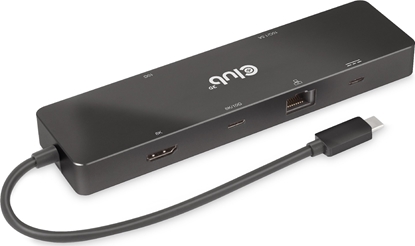 Picture of HUB USB Club 3D Club 3D dokovací stanice USB-C 3.2 Gen1 6in1 Hub 1x USB-C Video 4K60Hz, 1x HDMI 4K60Hz, 2x USB-A, USB-C PD 100W, RJ45