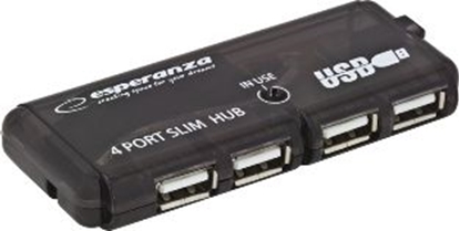 Attēls no HUB USB Esperanza 4x USB-A 2.0 (EA-112)